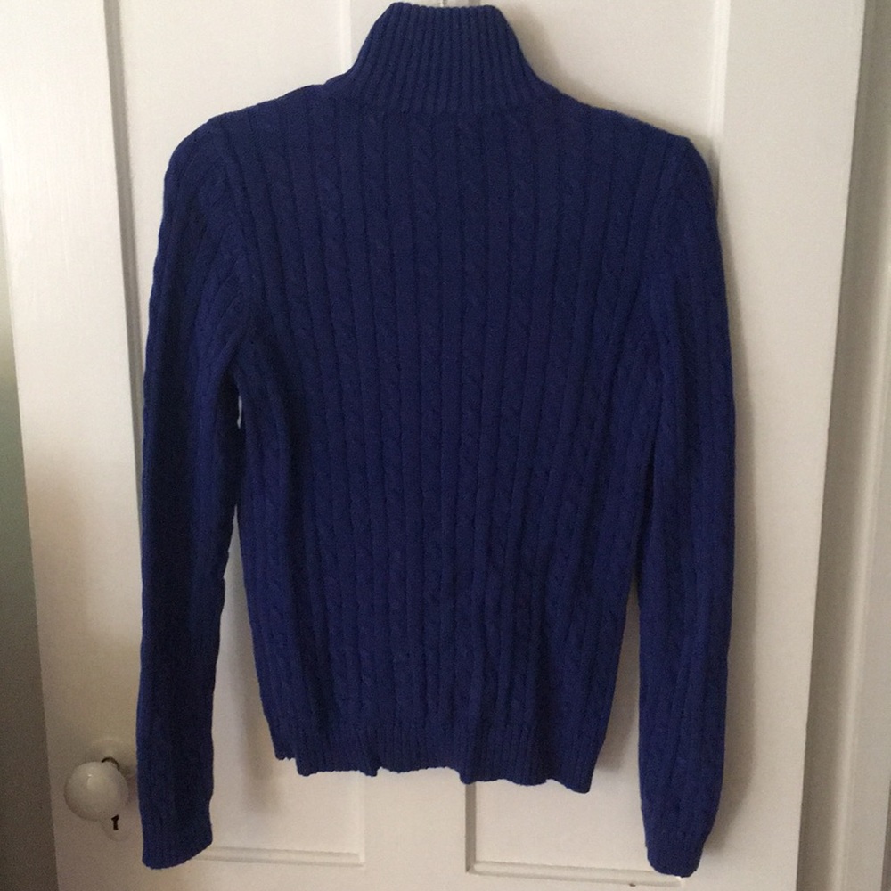 Lauren Ralph Lauren Blue Cable-Knit Sweater - Picture 2 of 5